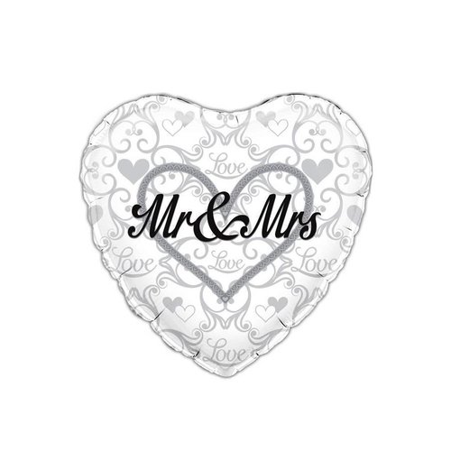 Folieballon - Mr & Mrs - 45cm 