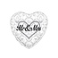 PartyXplosion Folieballon - Mr & Mrs - 45cm