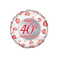 Folieballon - Happy 40th Anniversary