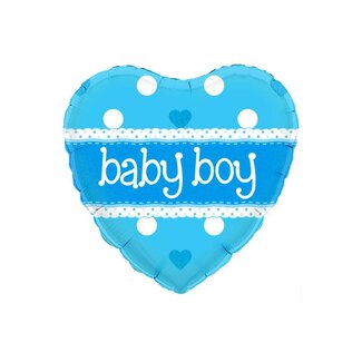 PartyXplosion Folieballon - Baby Boy - 45cm
