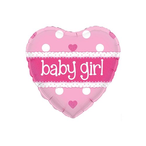 Folieballon - Baby Girl - 45cm 