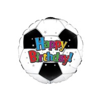 Folieballon - Happy Birthday Voetbal