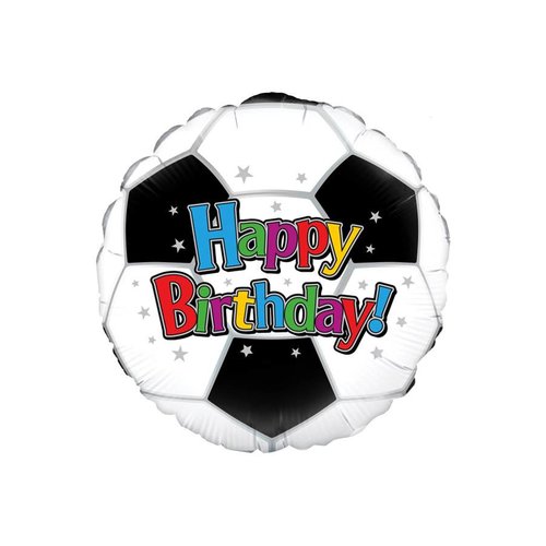 Folieballon - Happy Birthday Voetbal 