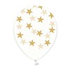 BelBal Ballonnen Doorzichtig met gouden sterren