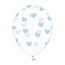 Strong Balloons Ballonnen Doorzichtig met Blauwe Hartjes