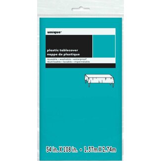 Unique Tafelkleed Plastic Caribbean Teal 137x274cm
