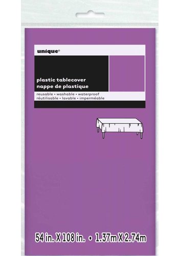 Tafelkleed Plastic Paars - 137x274cm 