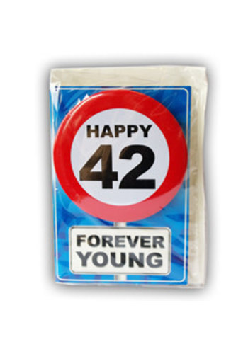 Happy Age Kaart - 42 Jaar 