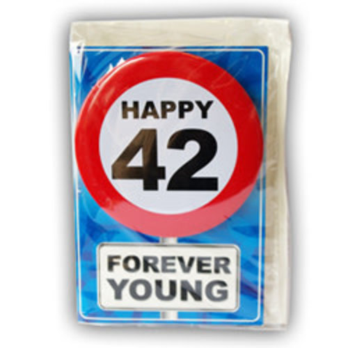 Happy Age Kaart - 42 Jaar 