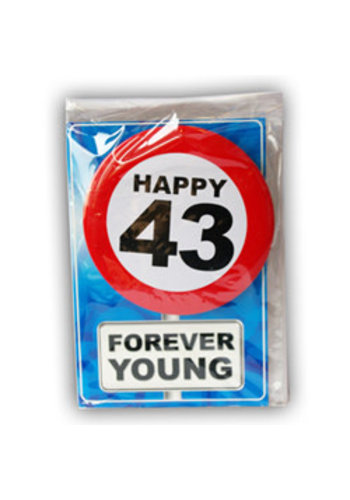 Happy Age Kaart - 43 Jaar 