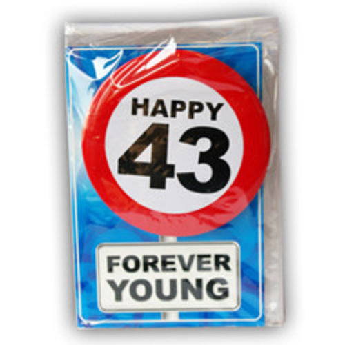 Happy Age Kaart - 43 Jaar 