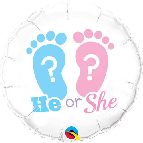 Folieballon - He or She 