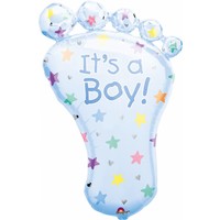 Folieballon Foot Baby Boy