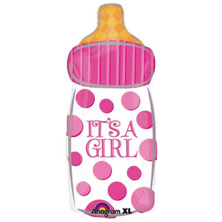 PartyPal Folieballon - Fles Baby Girl