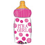 PartyPal Folieballon - Fles Baby Girl