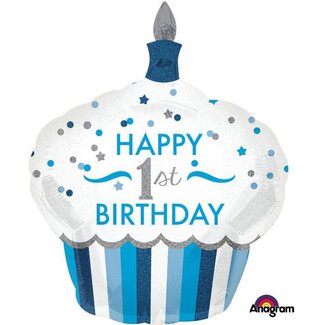 Anagram Folieballon Shape 1ste Birthday Boy