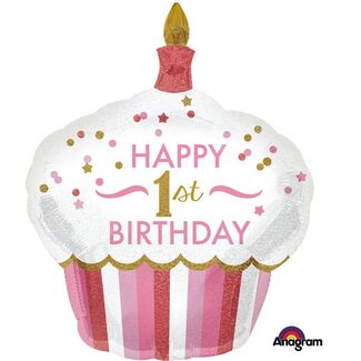 Anagram Folieballon Shape 1ste Birthday Girl