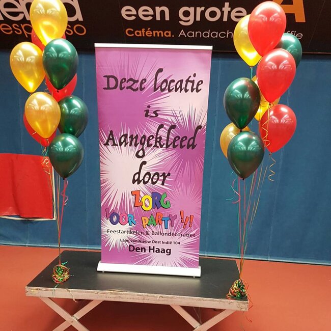 Staander van 10 heliumballonnen