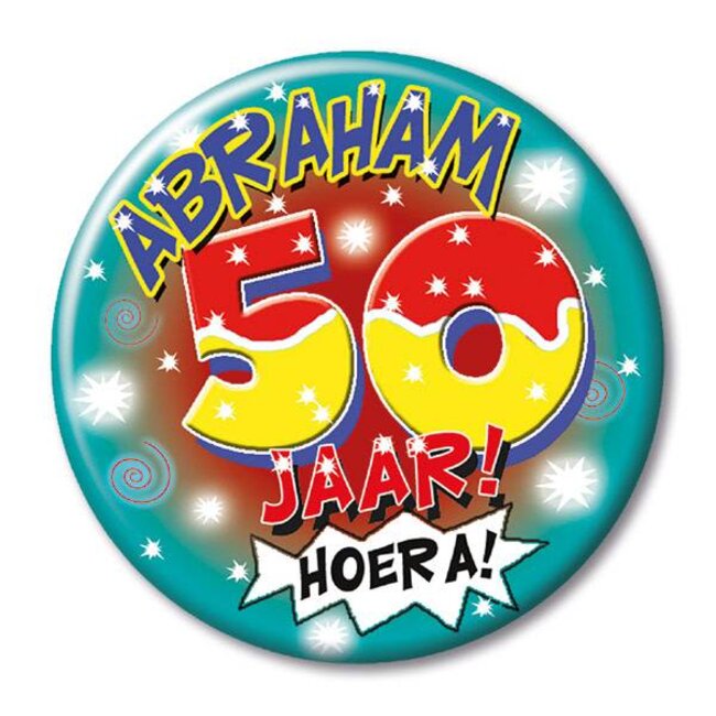 Button - Abraham 50 jaar