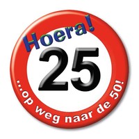 Button - Hoera 25