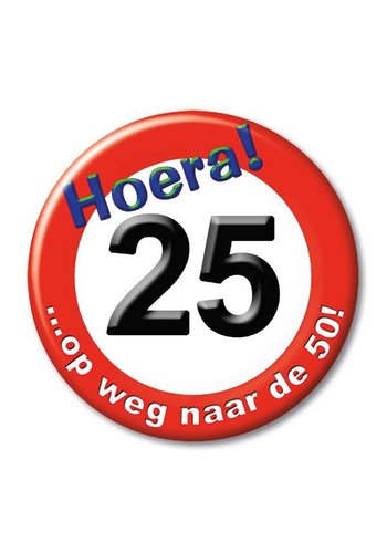 Button - Hoera 25 