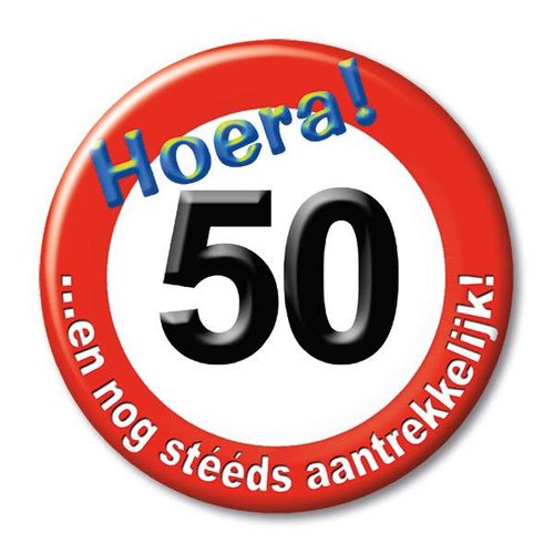 Button - Hoera 50 