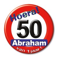 Button - Hoera Abraham