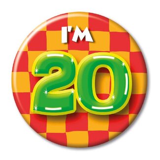 Paperdreams Button - I'm 20