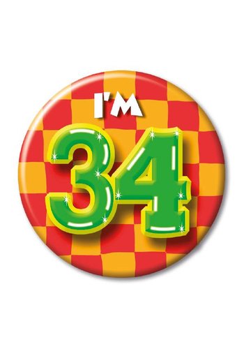 Button - I'm 34 