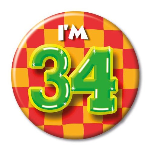 Button - I'm 34 
