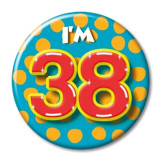 Paperdreams Button - I'm 38