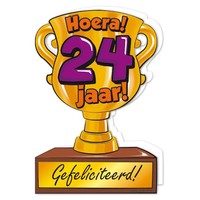 Wenskaart Trofee - 24 Jaar