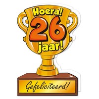 Wenskaart Trofee - 26 Jaar