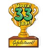 Wenskaart Trofee - 33 Jaar