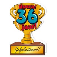 Wenskaart Trofee - 36 Jaar