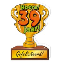 Wenskaart Trofee - 39 Jaar