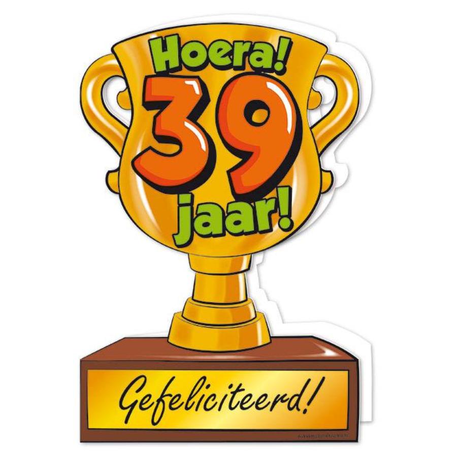 Wenskaart Trofee - 39 Jaar-1