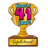 Wenskaart Trofee - 41 Jaar