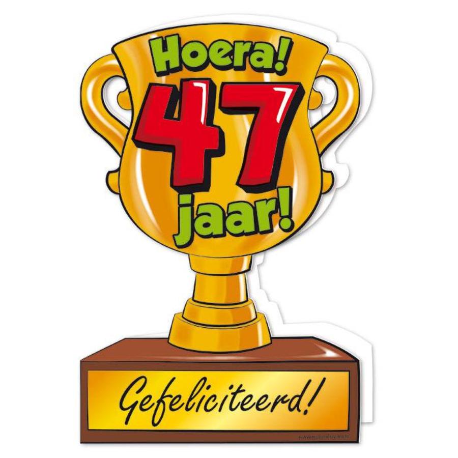 Wenskaart Trofee - 47 Jaar-1