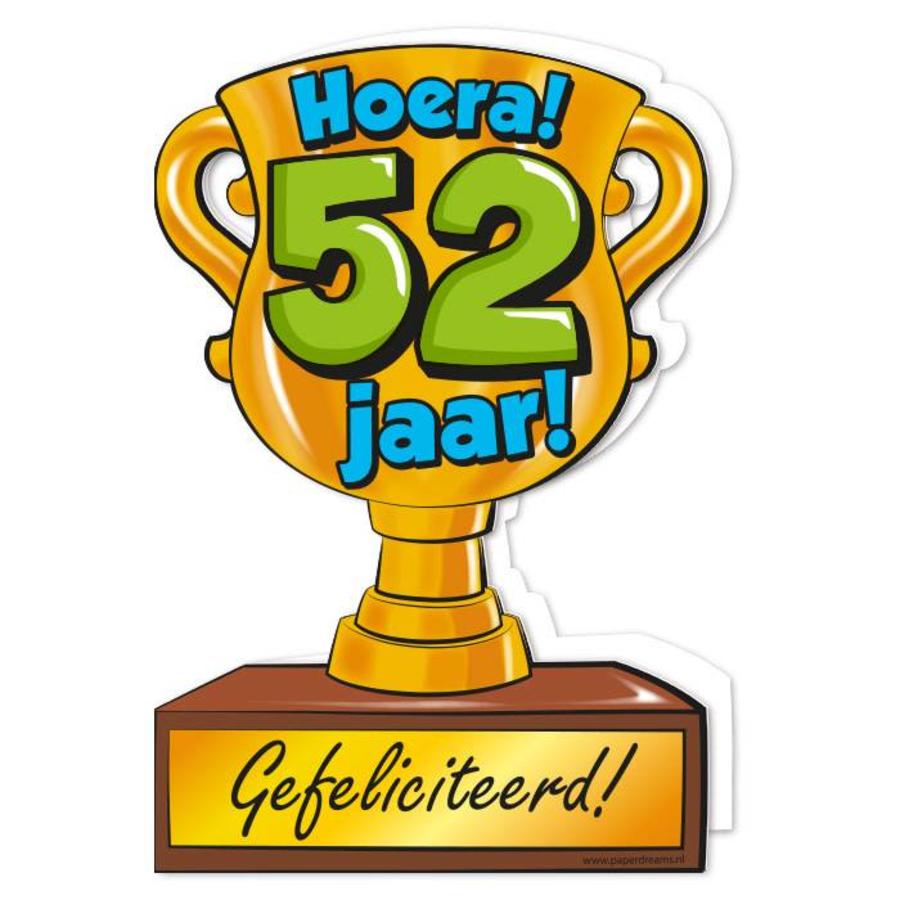 Wenskaart Trofee - 52 Jaar-1