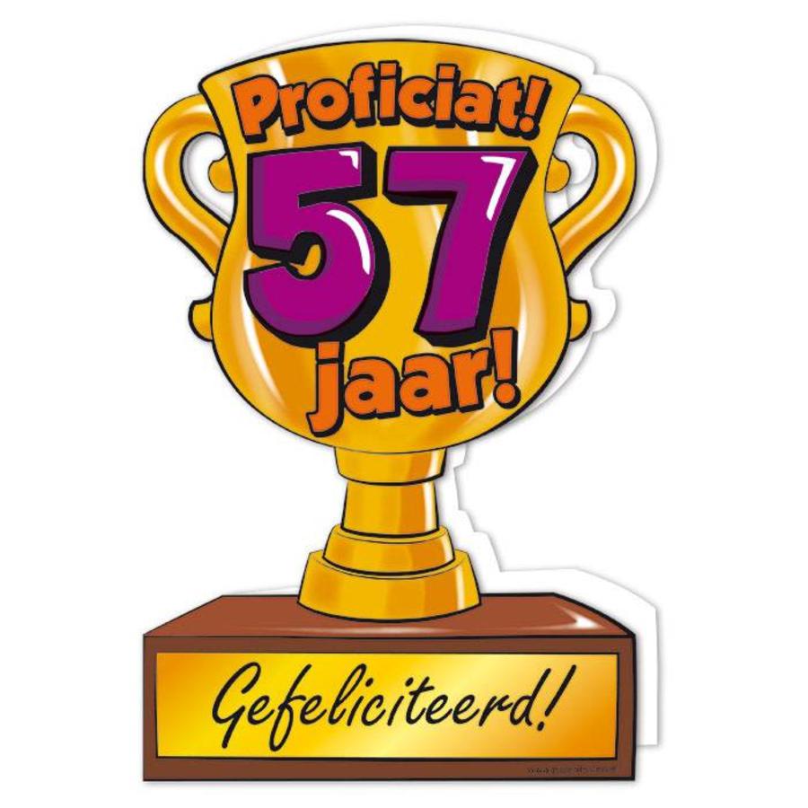 Wenskaart Trofee - 57 Jaar-1