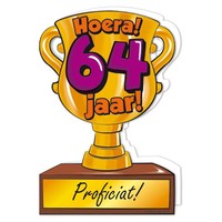 Wenskaart Trofee - 64 Jaar