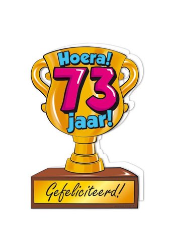 Wenskaart Trofee - 73 Jaar 