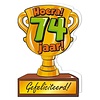 Wenskaart Trofee - 74 Jaar