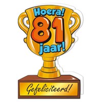 Wenskaart Trofee - 81 Jaar