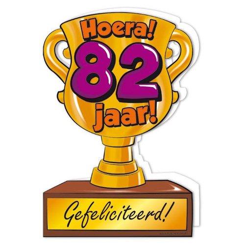 Wenskaart Trofee - 82 Jaar 