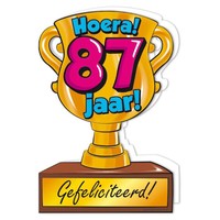 Wenskaart Trofee - 87 Jaar