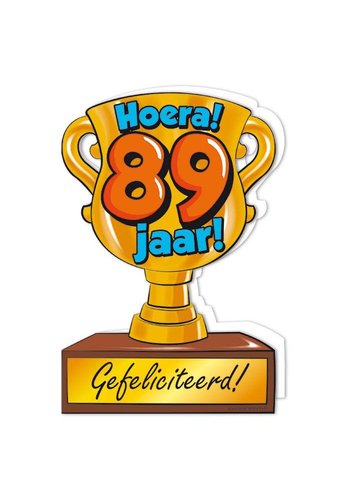 Wenskaart Trofee - 89 Jaar 