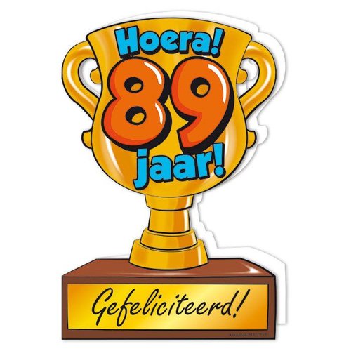 Wenskaart Trofee - 89 Jaar 