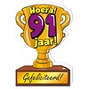 Wenskaart Trofee - 91 Jaar